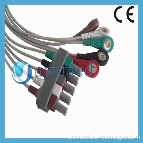 5 Leads ECG Cable with Leadiwres (M1625A, M1623A)